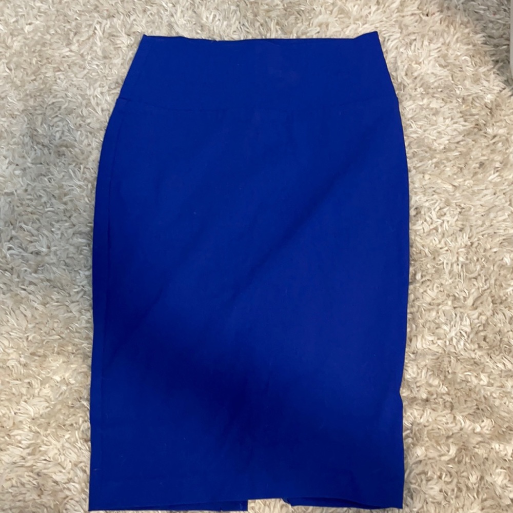Charlotte Russe Blue Pencil Skirt